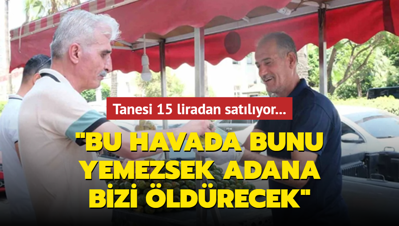 Tanesi 15 liradan satlyor: Bu havada bunu yemezsek Adana bizi ldrecek