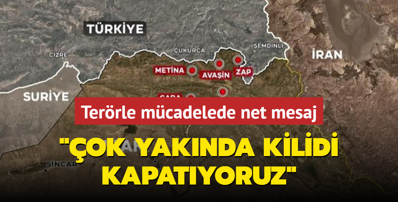 Bakan Erdoan'dan terrle mcadelede net mesaj: "ok yaknda kilidi kapatyoruz"