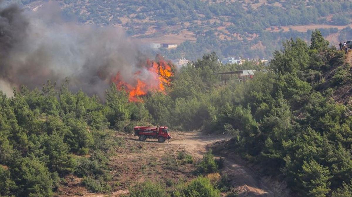 Hatay'da orman yangn... Mdahaleye devam ediliyor