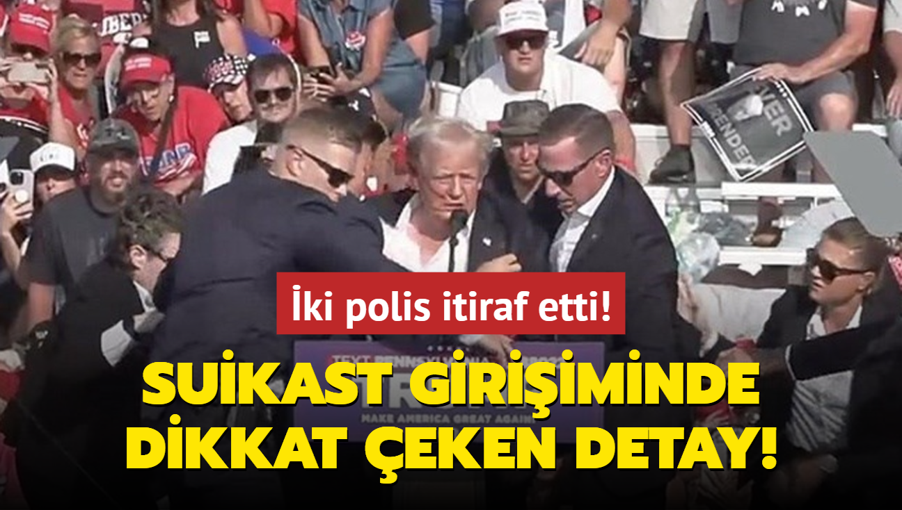 ki polis itiraf etti! Trump'a suikast giriiminde dikkat eken detay!