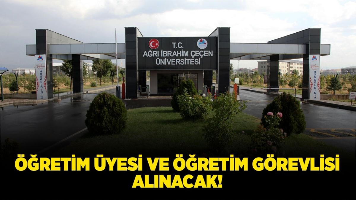 Ar brahim een niversitesi retim yesi ve retim Grevlisi alacak!