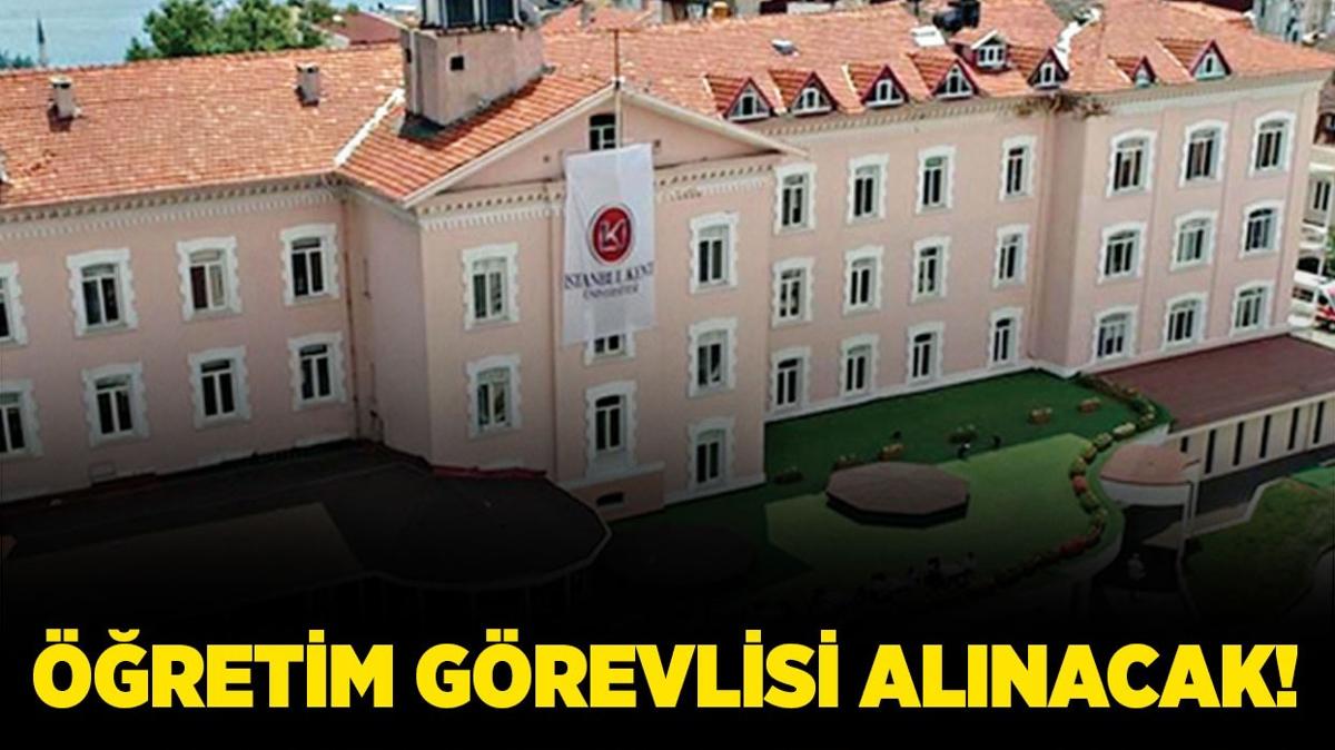 stanbul Salk ve Teknoloji niversitesi retim Grevlisi alacak!