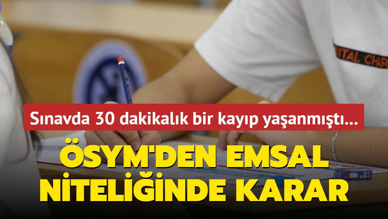 Snavda 30 dakikalk bir kayp yaanmt... SYM'den emsal niteliinde karar