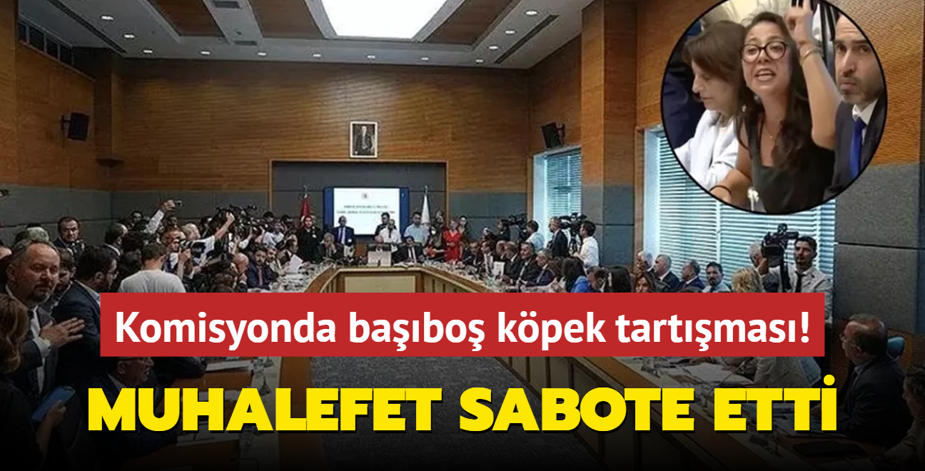 Komisyonda babo kpek tartmas! Muhalefet sabote etti