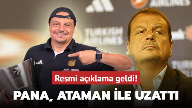 Resmi aklama geldi! Panathinaikos, Ergin Ataman ile uzatt