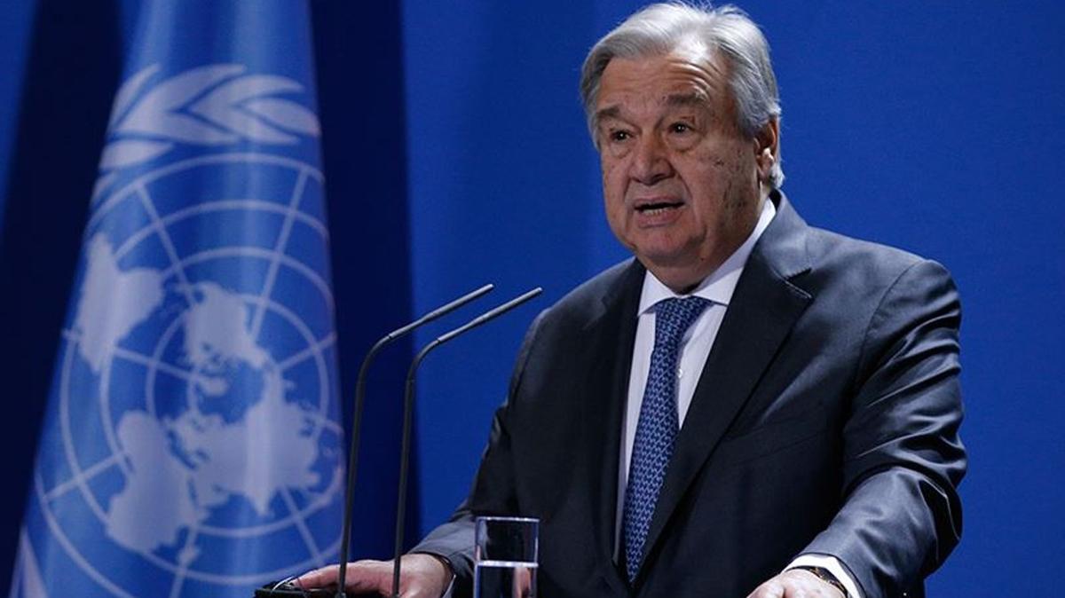 Guterres Gazze'deki insani durum hakknda konutu: Hepimiz iin ahlaki kara leke