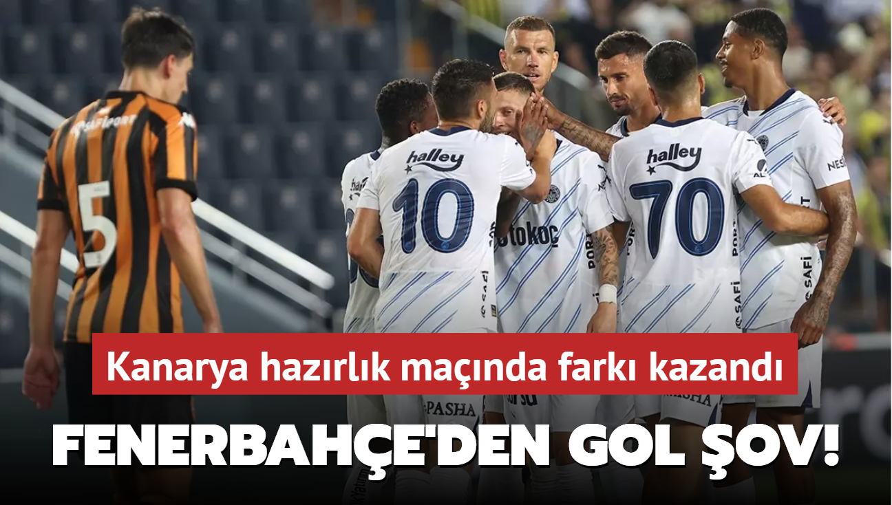 Fenerbahe'den gol ov! Kanarya hazrlk manda fark kazand