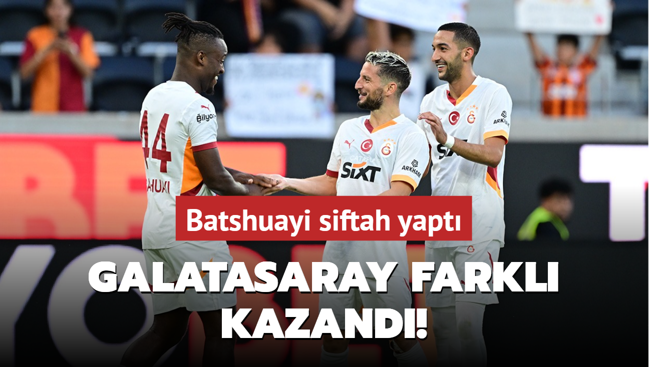 Galatasaray farkl kazand! Batshuayi siftah yapt