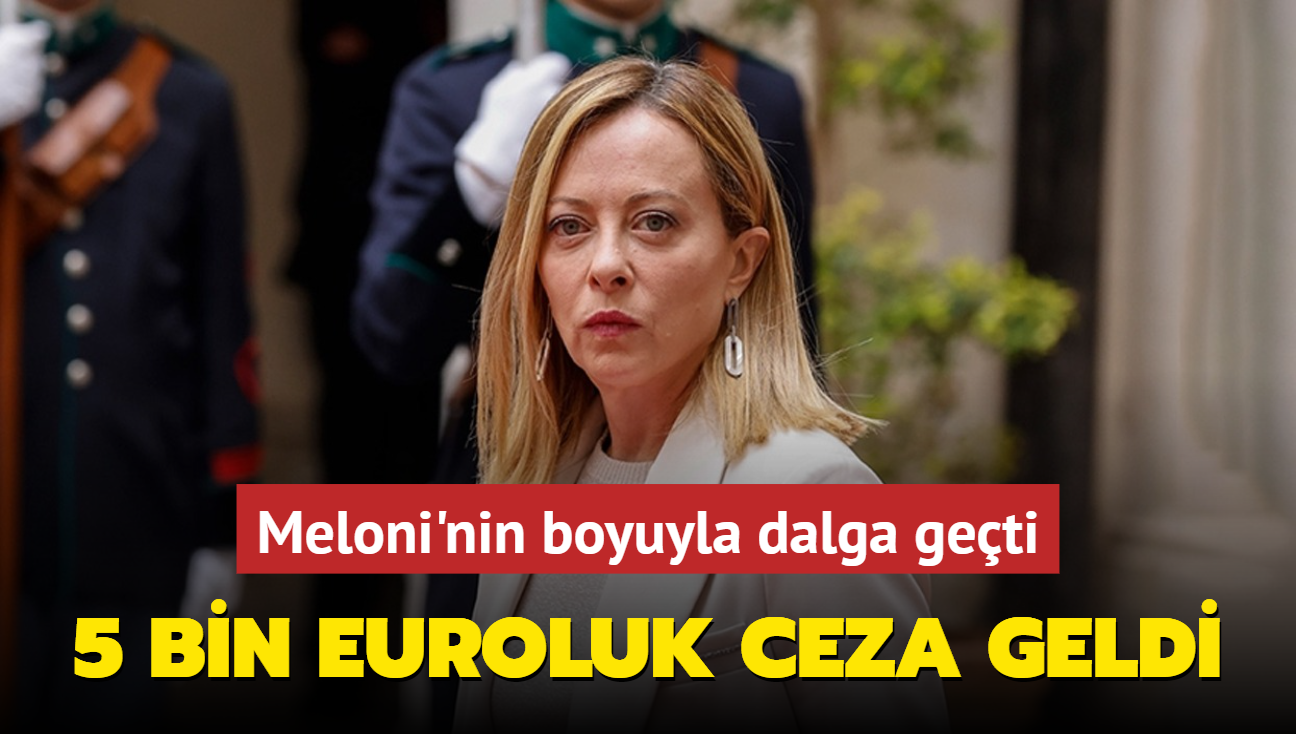 Meloni'nin boyuyla dalga geen gazeteciye 5 bin euroluk ceza