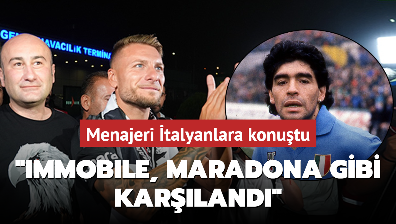 Menajeri talyanlara konutu "Immobile, Maradona gibi karland"