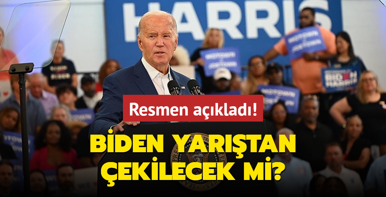 Resmen aklad! Biden yartan ekilecek mi"