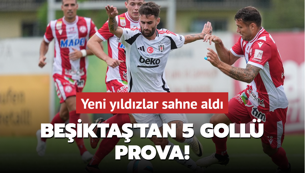 Beikta'tan 5 goll prova! Yeni yldzlar sahne ald