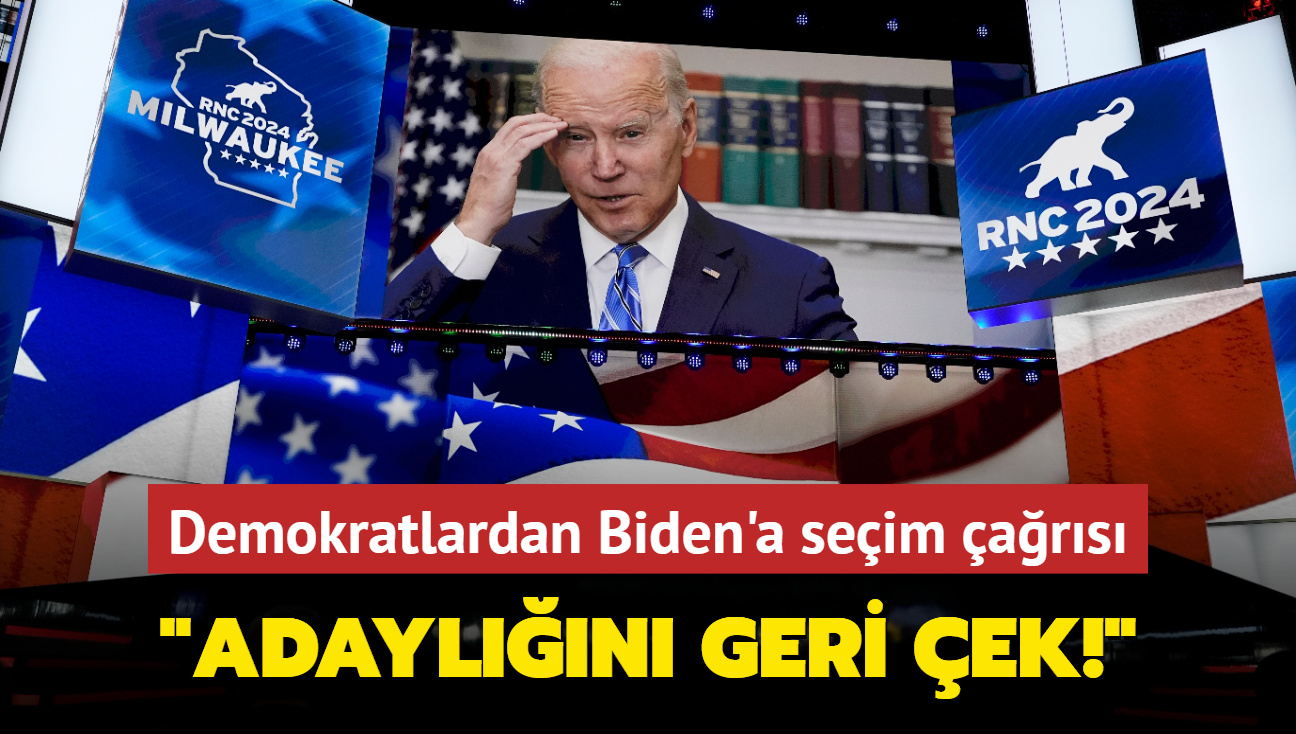 Demokratlardan Biden'a seim ars: Adayln geri ek!