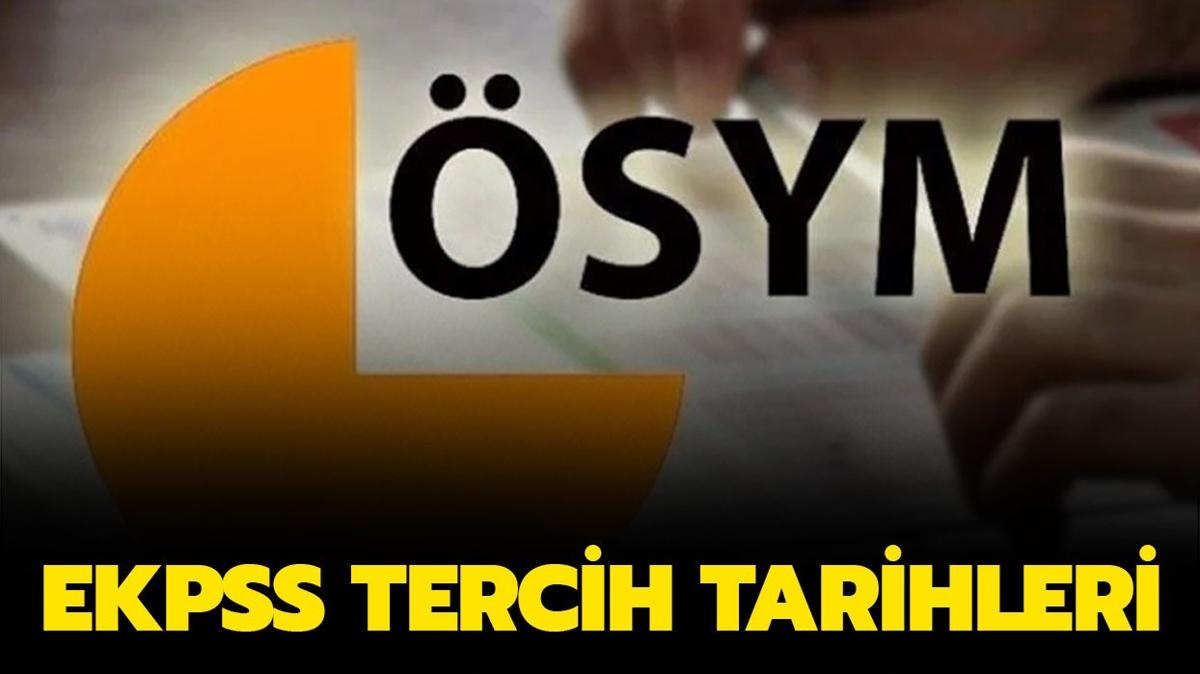 2024 EKPSS tercihleri ne zaman balayacak" EKPSS tercih klavuzu yaynland m"