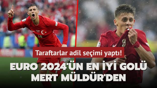 Taraftarlar adil seimi yapt! EURO 2024'n en iyi gol Mert Mldr'den