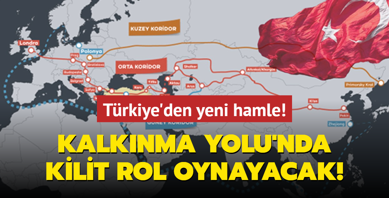 Kalknma Yolu Projesi'nde kilit rol oynayacak... Trkiye'den yeni hamle!