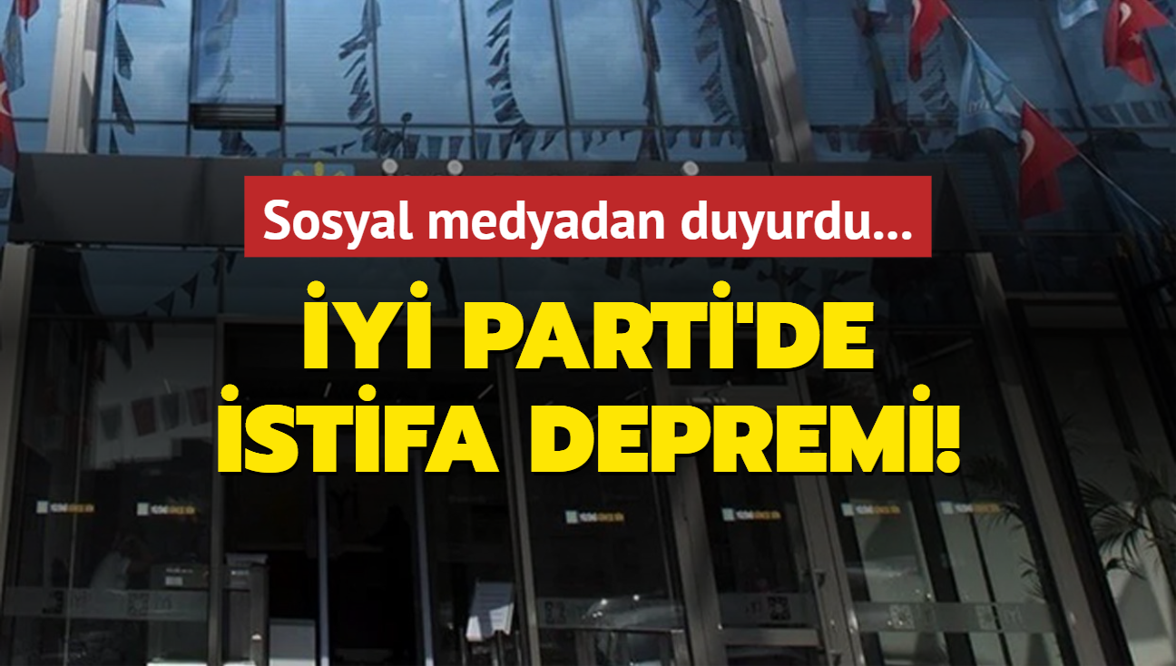 Sosyal medyadan duyurdu... Y Parti'de istifa depremi!