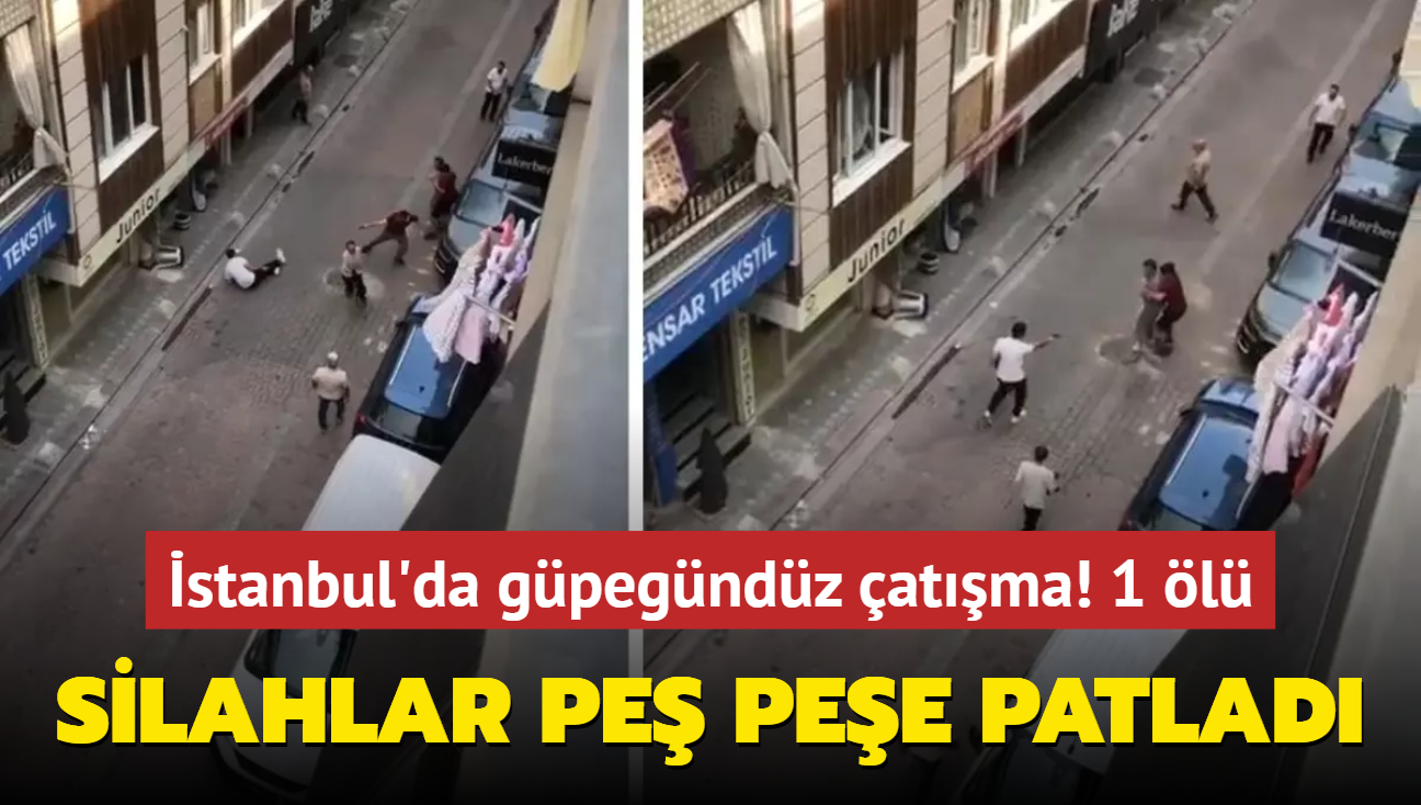 stanbul'da sokakta silahl atma: 1 l