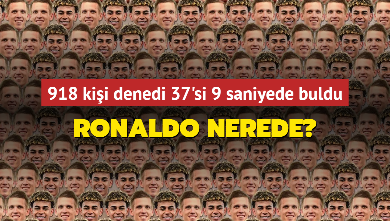 Olmo ve Yamal'n arasndaki Cristiano Ronaldo nerede" 918 kii denedi 37'si 9 saniyede buldu