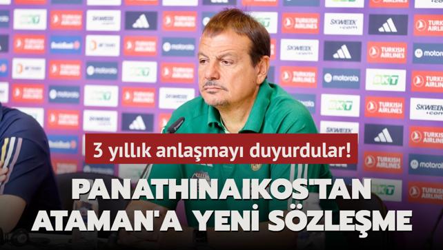 Panathinakos'tan Ergin Ataman'a yeni szleme! 3 yllk anlamay duyurdular