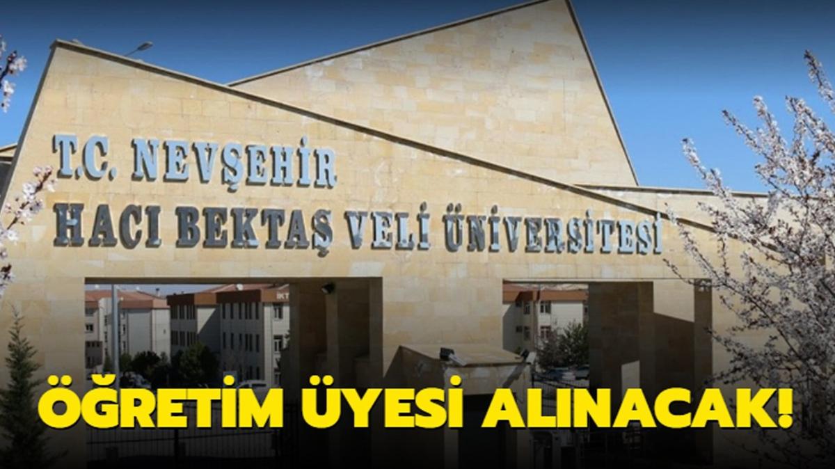 Hac Bekta Veli niversitesi retim yesi alacak!