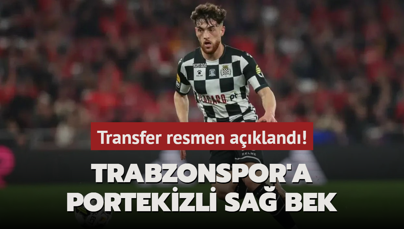 Trabzonspor'a Portekizli sa bek! Transfer resmen akland