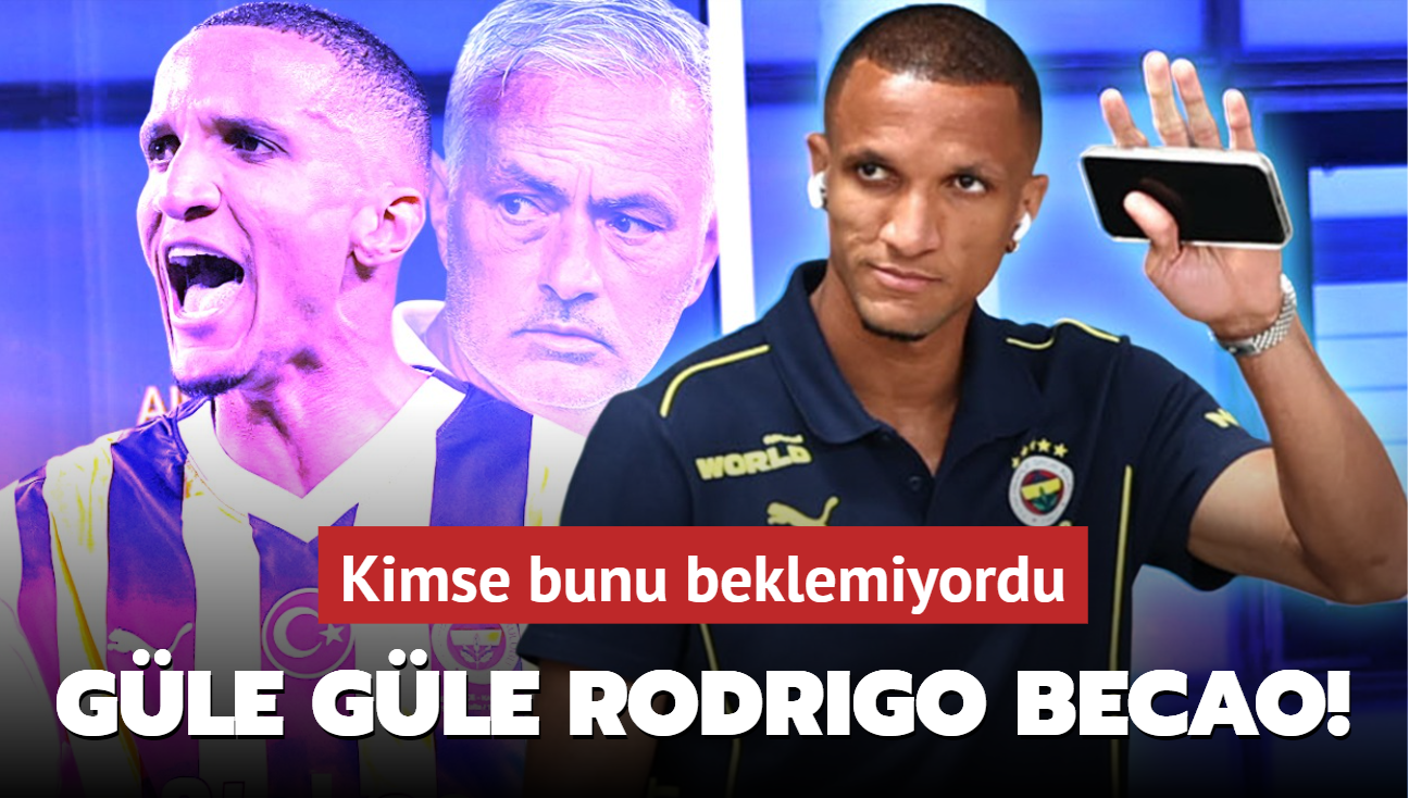 Gle gle Rodrigo Becao! Kimse bunu beklemiyordu: Jose Mourinho'nun bu karar ok konuulur