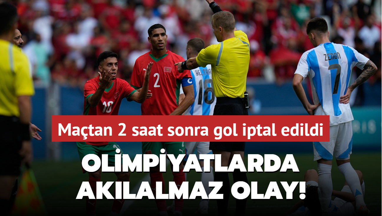 Olimpiyatlarda aklalmaz olay! Matan 2 saat sonra gol iptal edildi