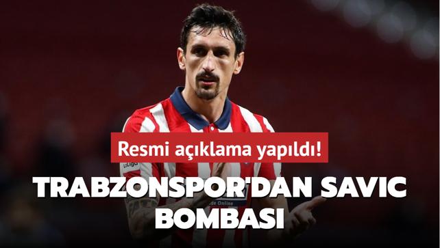 Trabzonspor'dan Savic bombas! Resmi aklama yapld