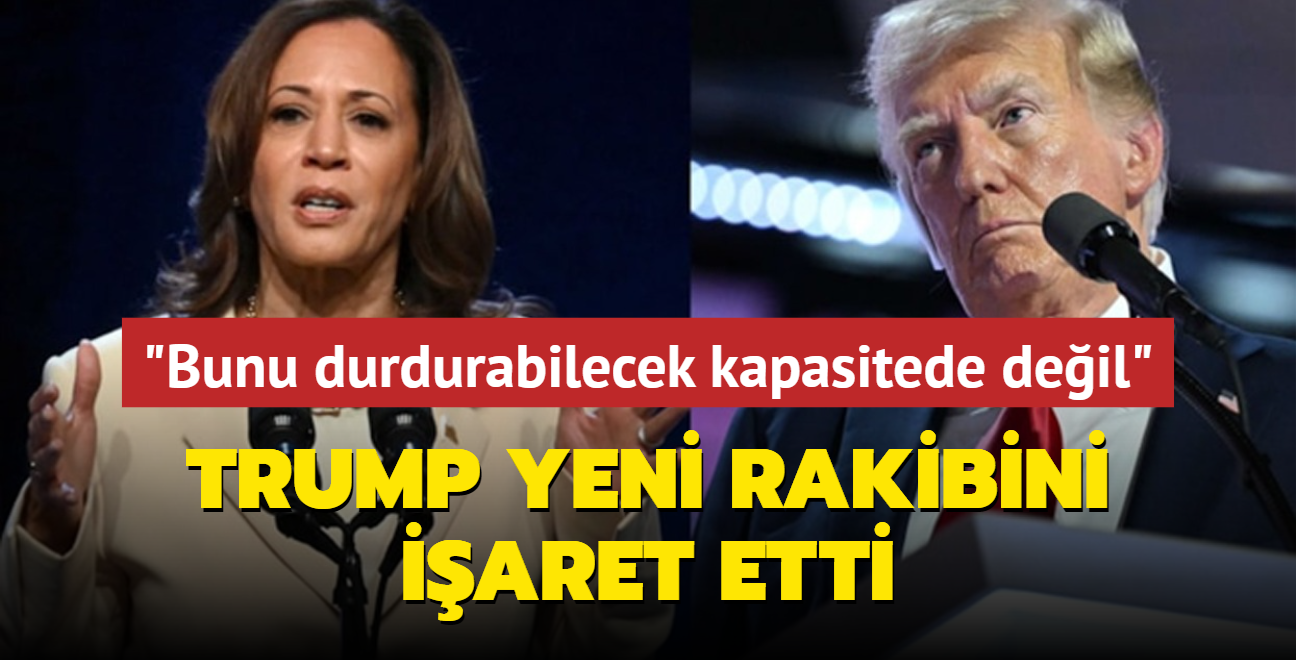 Trump yeni rakibini iaret etti: Bunu durdurabilecek kapasitede deil