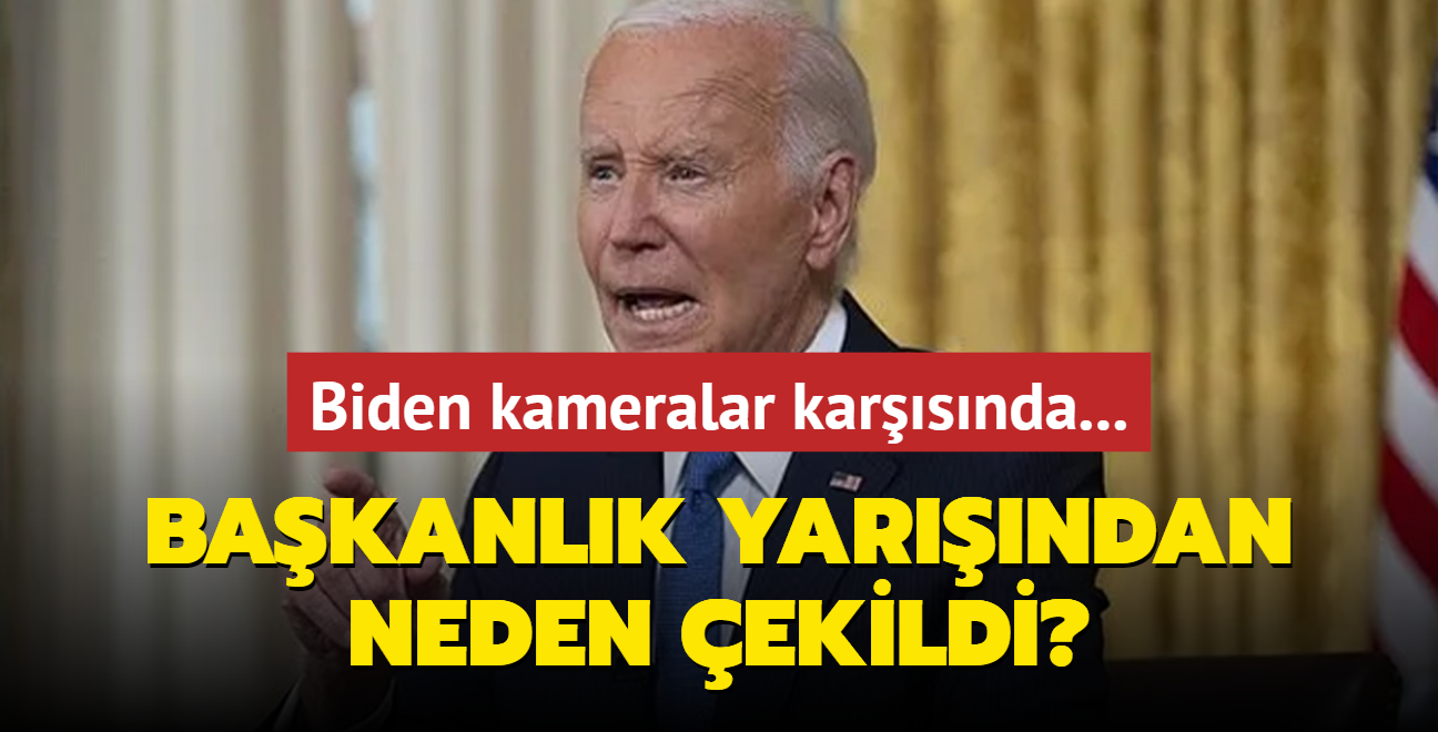 Biden kameralar karsnda... Bakanlk yarndan neden ekildi"