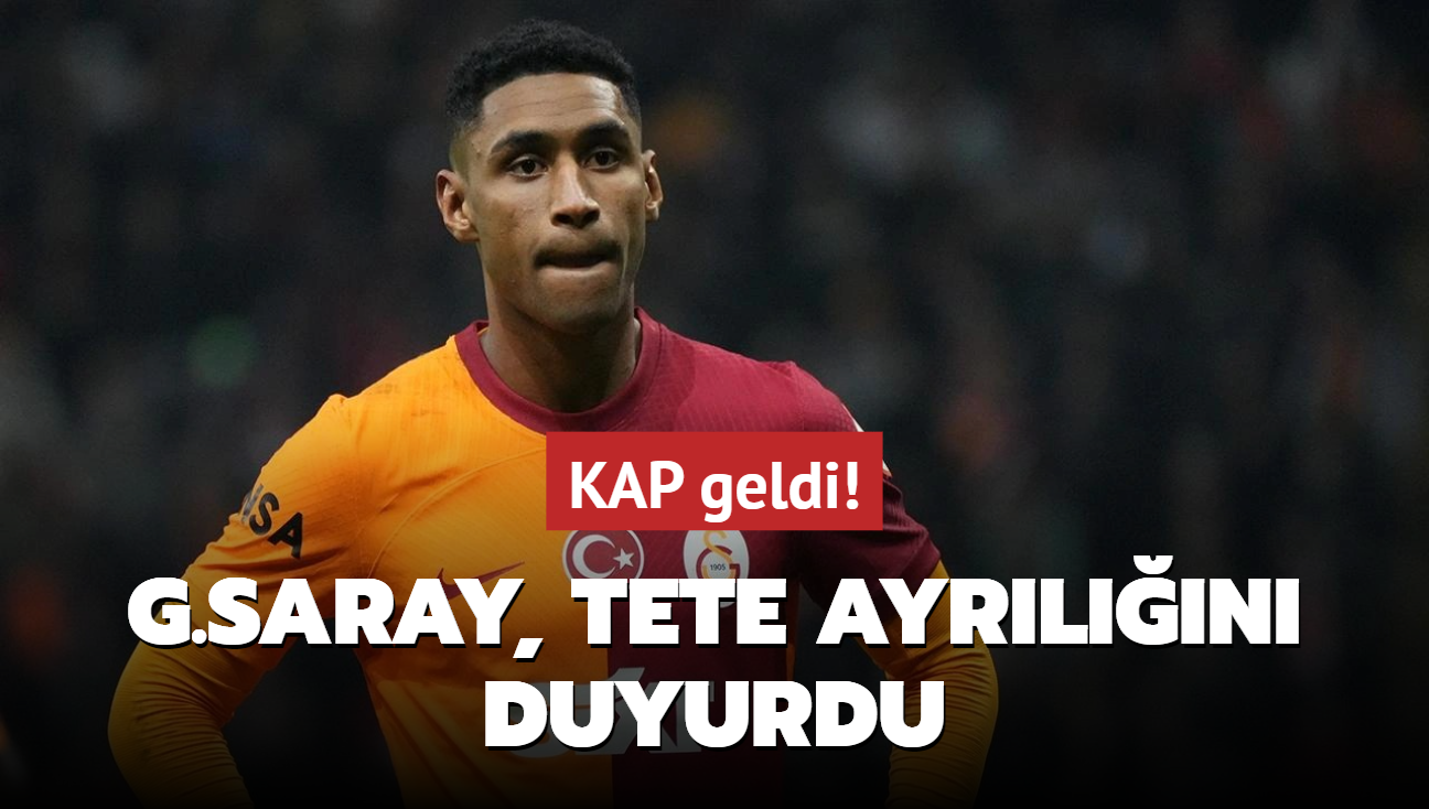 KAP geldi! Galatasaray, Tete ayrln duyurdu