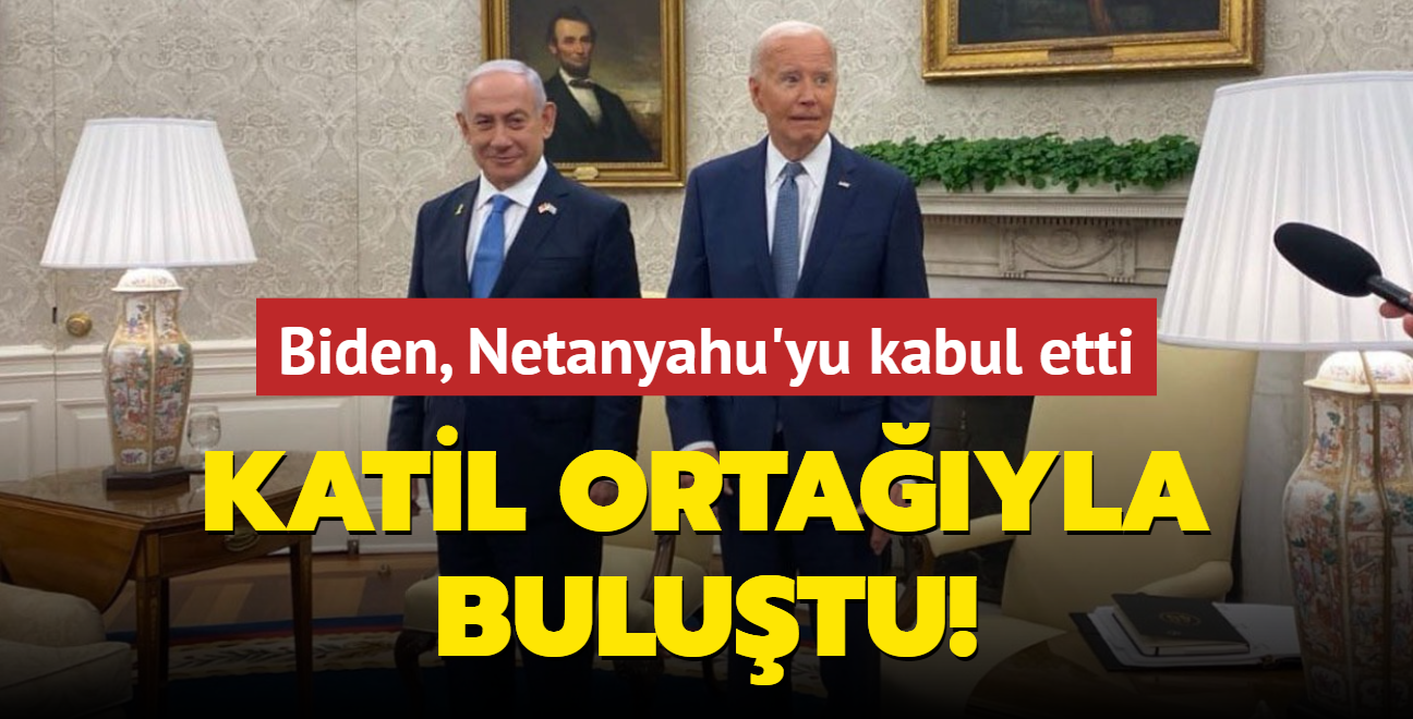 Katil ortayla bulutu! ABD Bakan Biden, Gazze kasab Netanyahu'yu Beyaz Saray'da kabul etti