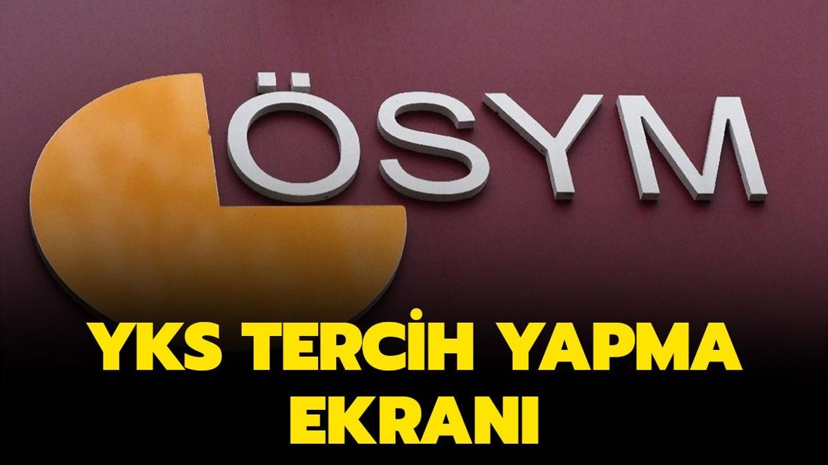 YKS TERCH YAPMA EKRANI 2024! E-DEVLET TC ile SYM niversite tercihi nasl yaplr"