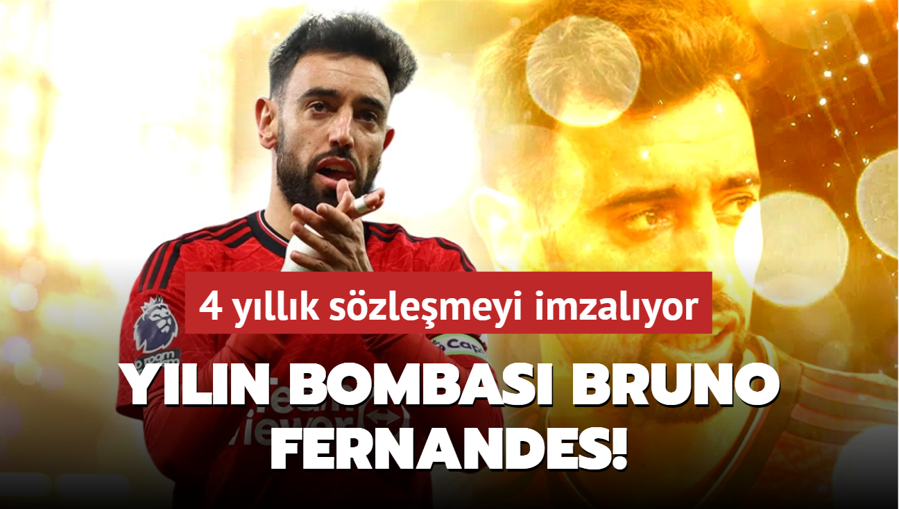 Ve yzyln bombas Bruno Fernandes! 4 yllk szlemeyi imzalyor