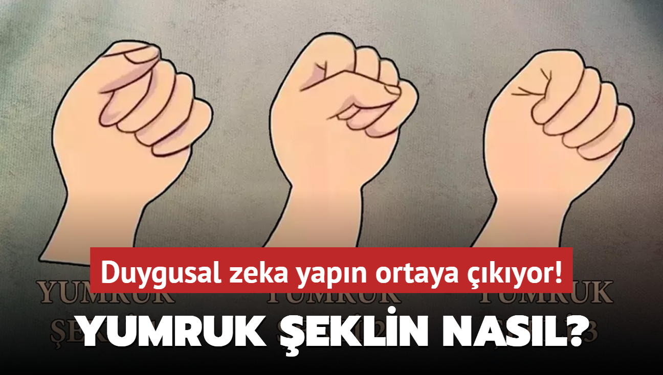 Tek soru tek cevap! Kiilik testi: Yumruk ekline gre duygusal zeka yapn ortaya kyor...