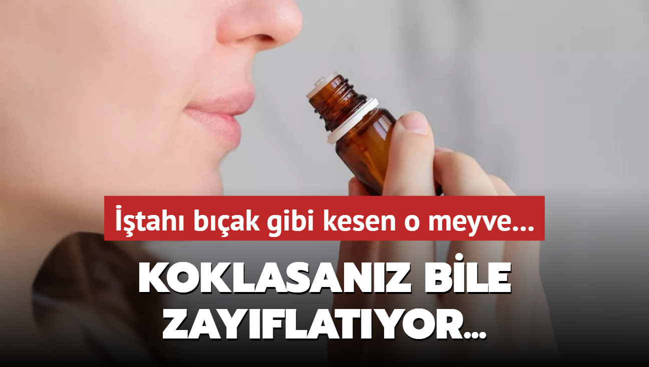 Koklasanz bile zayflatan meyve... tah bak gibi kesiyor!