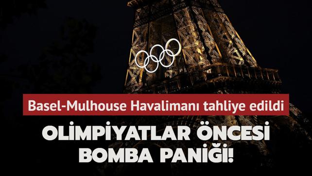 Olimpiyatlar ncesi bomba panii! Basel-Mulhouse Havaliman tahliye edildi