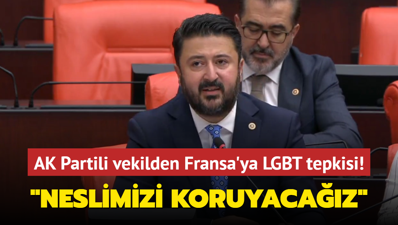 AK Partili vekil Emre alkan'dan Fransa'ya LGBT tepkisi! Neslimizi koruyacaz