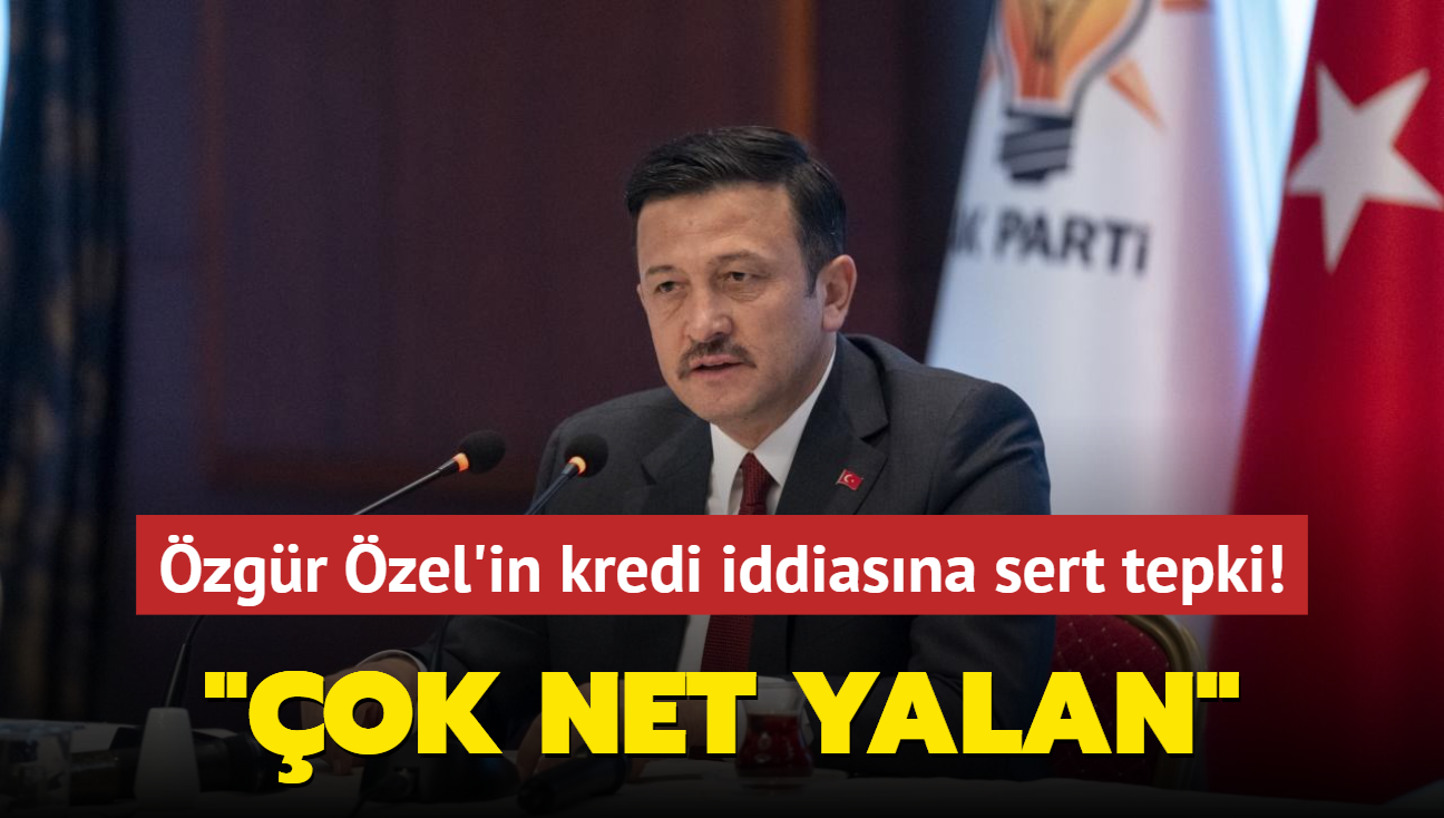 Hamza Da'dan zgr zel'in kredi iddiasna sert tepki! ok net yalan