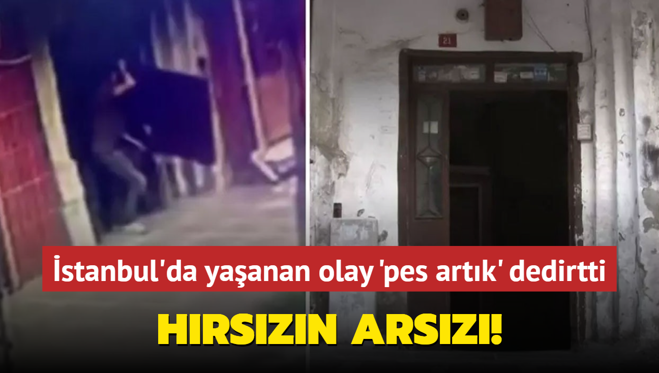 Hrszn rahatl akna evirdi! Apartmann kapsn ald anlar kamerada