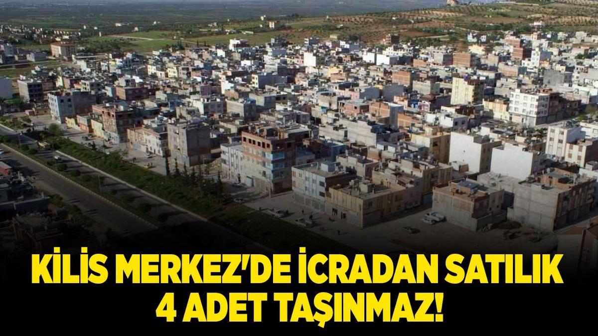 Kilis Merkez'de icradan satlk 4 adet tanmaz!