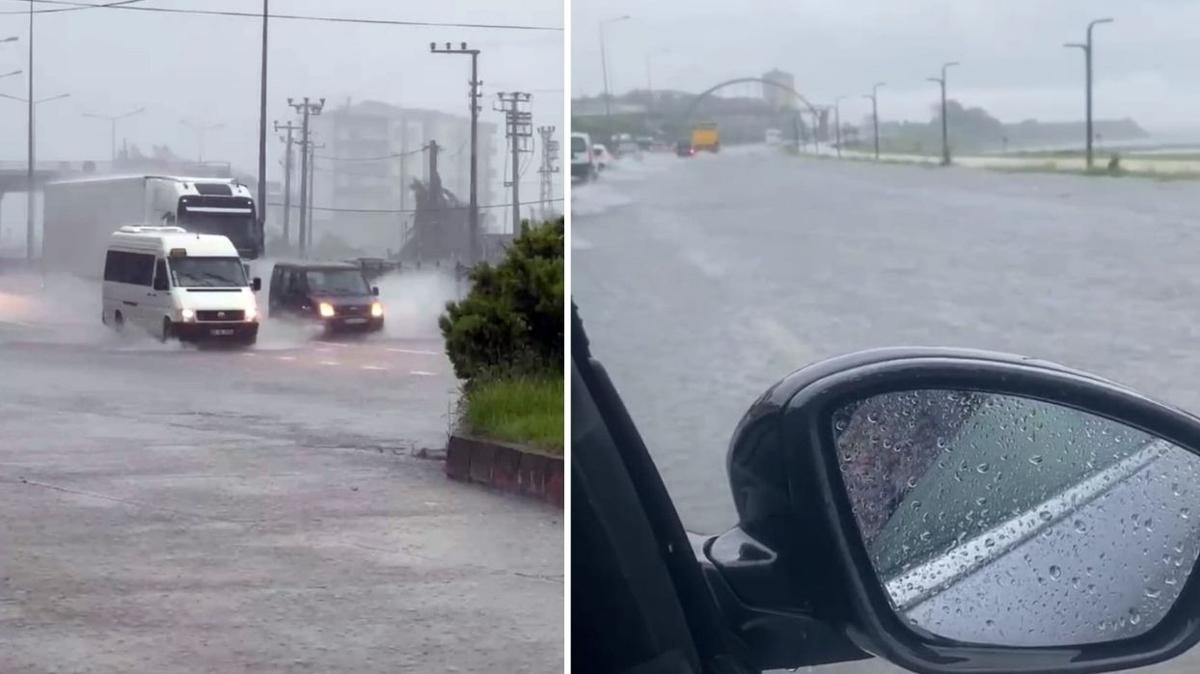 iddetli ya Trabzon'u vurdu