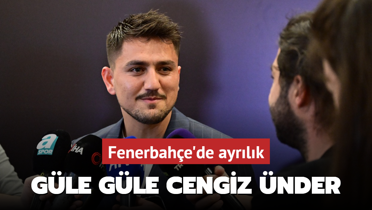 Gle gle Cengiz nder! Fenerbahe'de ayrlk...