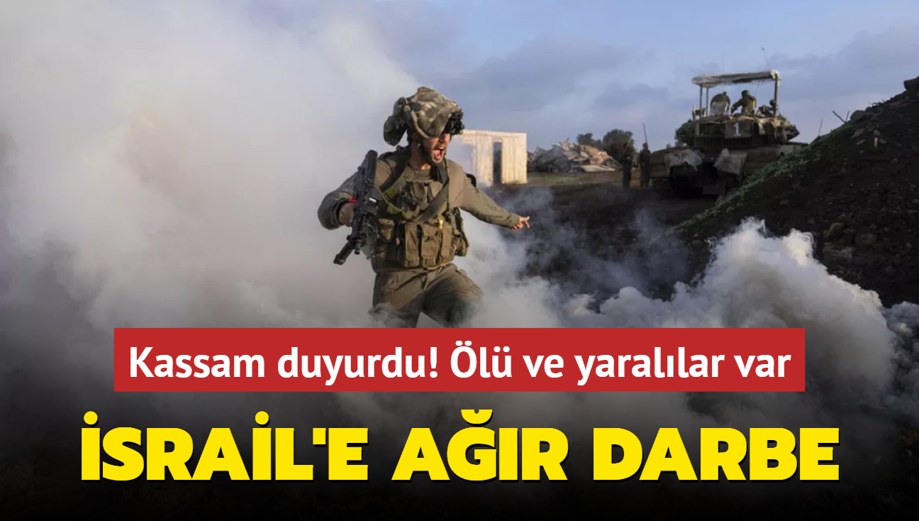 Kassam Tugaylar duyurdu: srail'e ar darbe! l ve yarallar var