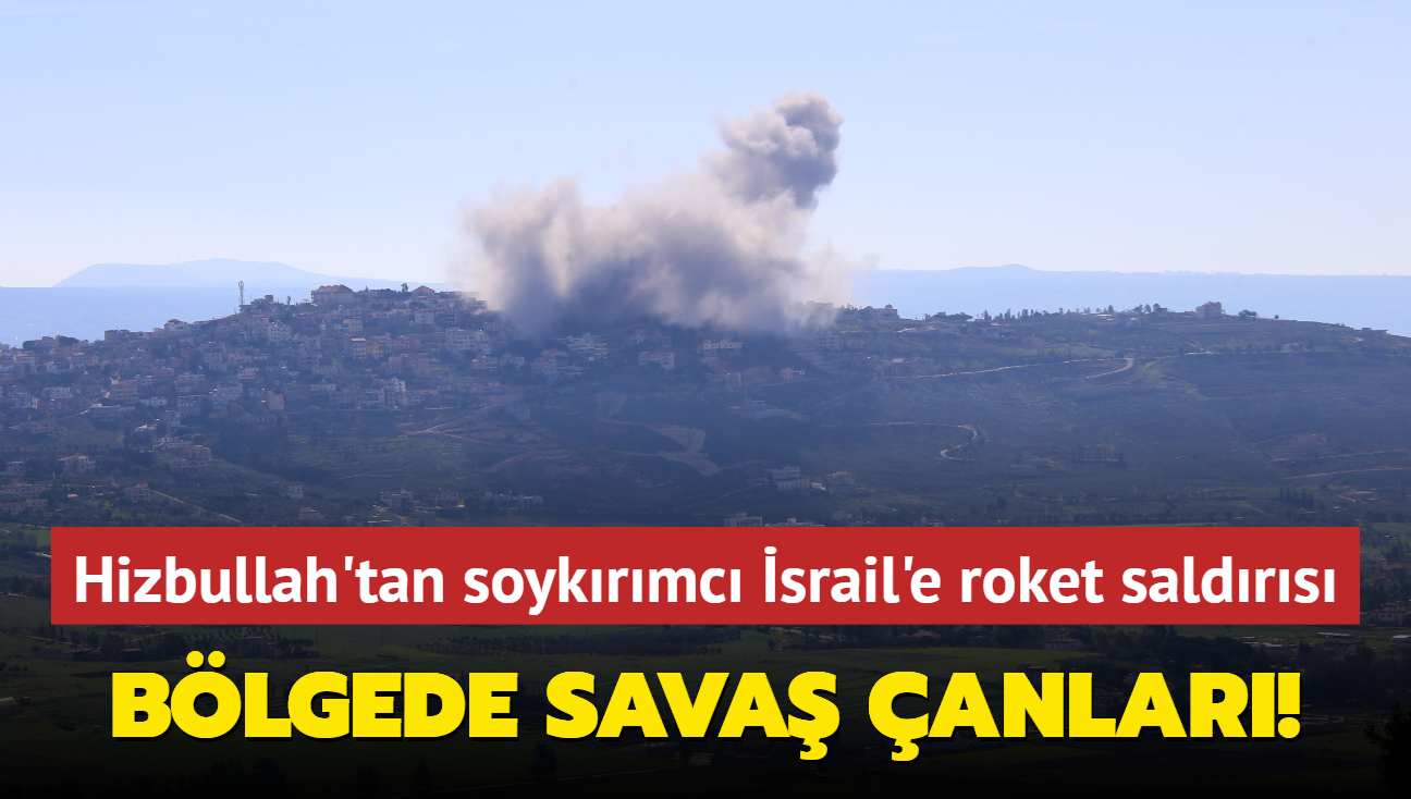 Blgede sava anlar... Hizbullah'tan soykrmc srail'in slerine saldr