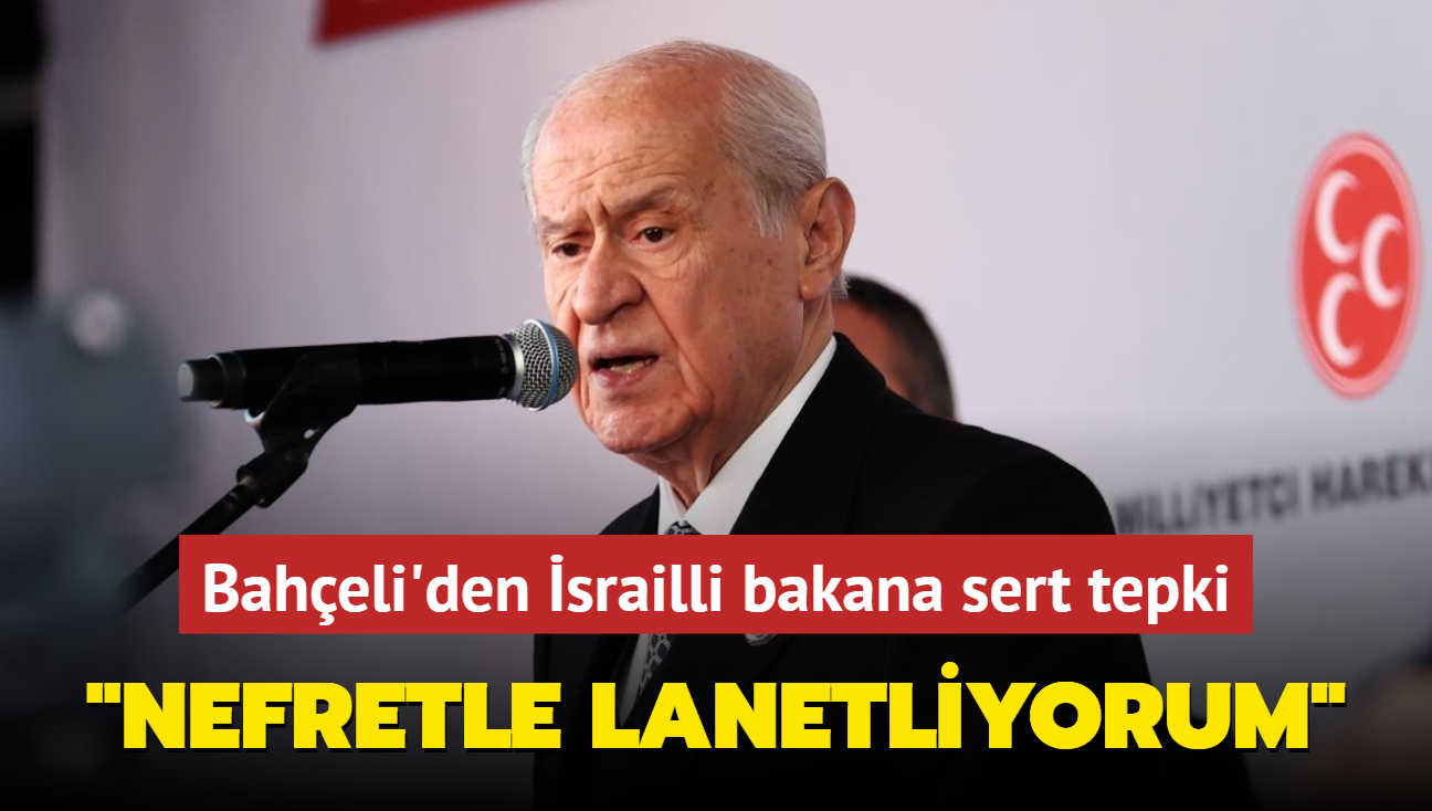 Devlet Baheli'den soykrmc bakann hadsiz szlerine sert tepki... "Nefretle lanetliyorum"