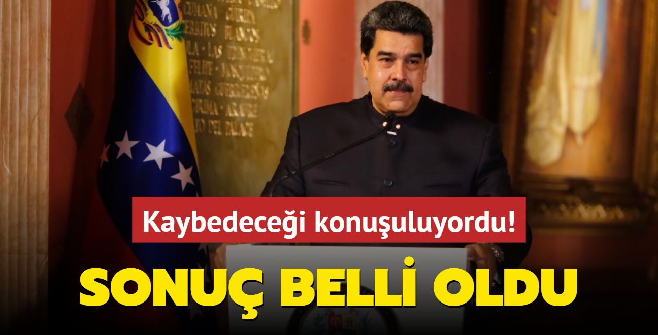 Maduro'nun kaybedecei konuuluyordu... Venezuela'da seimi kazanan isim akland!