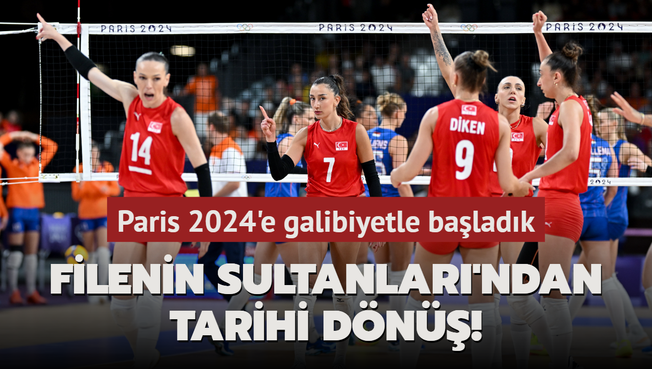 Filenin Sultanlar'ndan tarihi dn! Paris 2024'e galibiyetle baladk