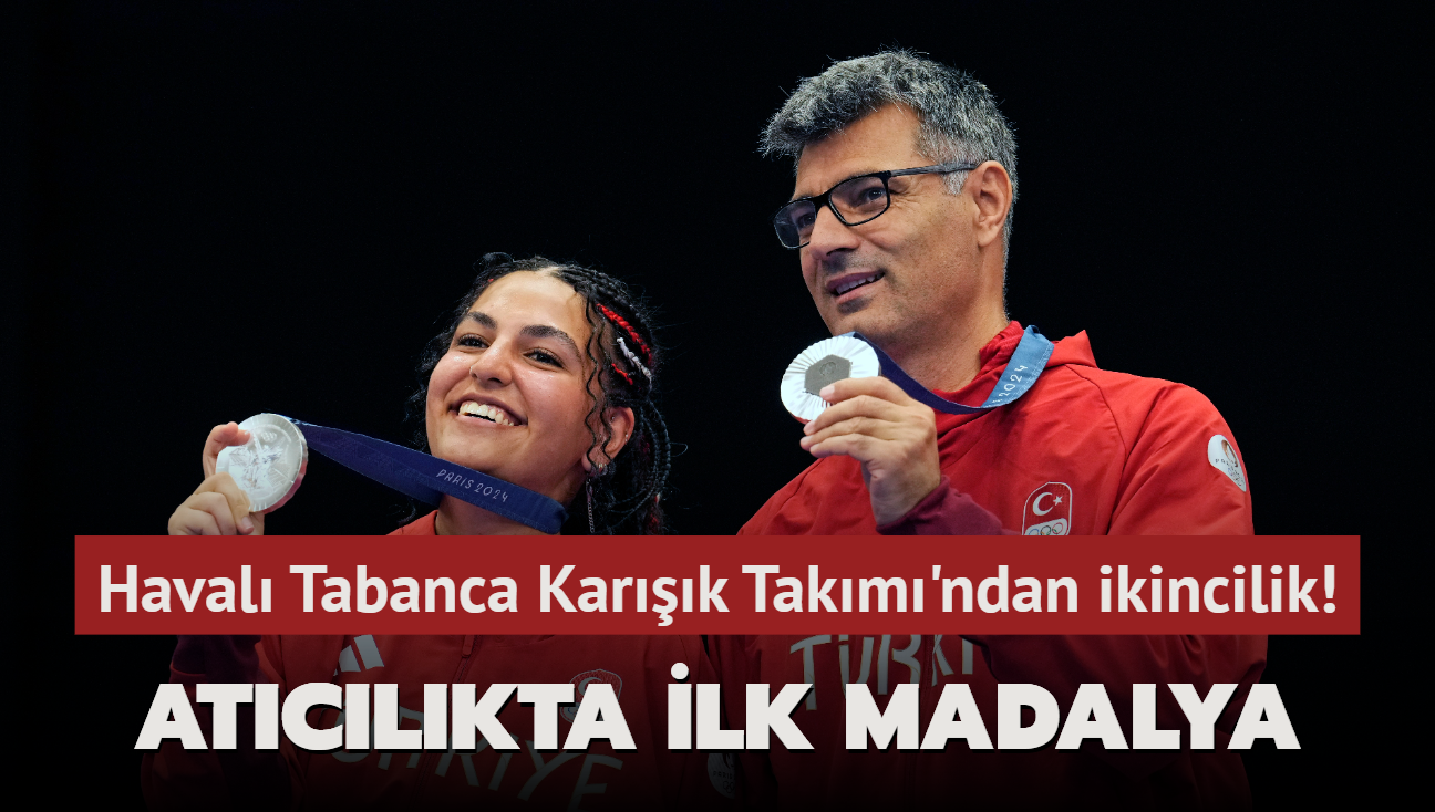 Atclkta ilk madalya geldi! Haval Tabanca Kark Takm olimpiyat ikincisi